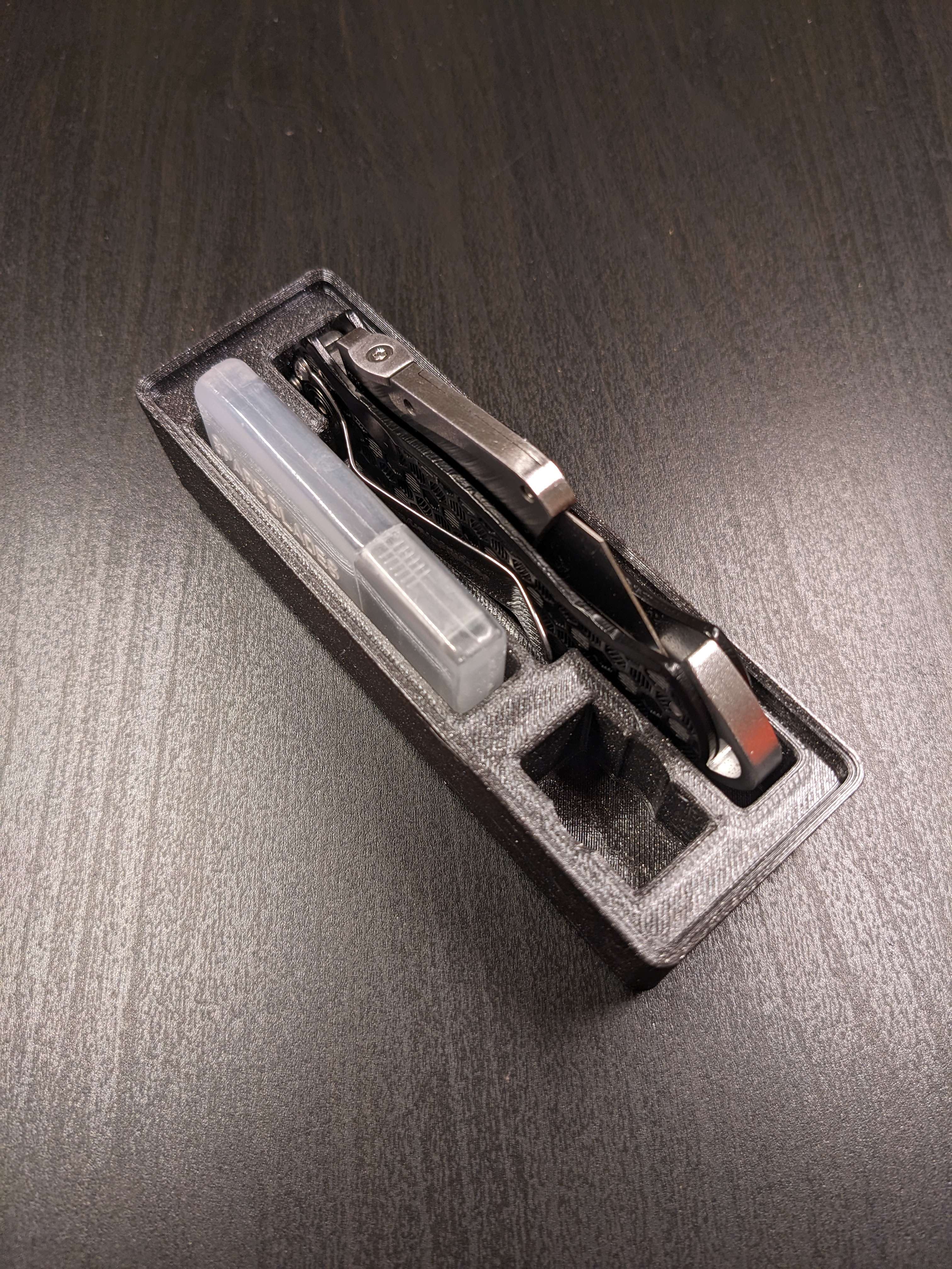 Gridfinity JerryRigEverything Razor Utility Knife, Blades, and Accessory Block
