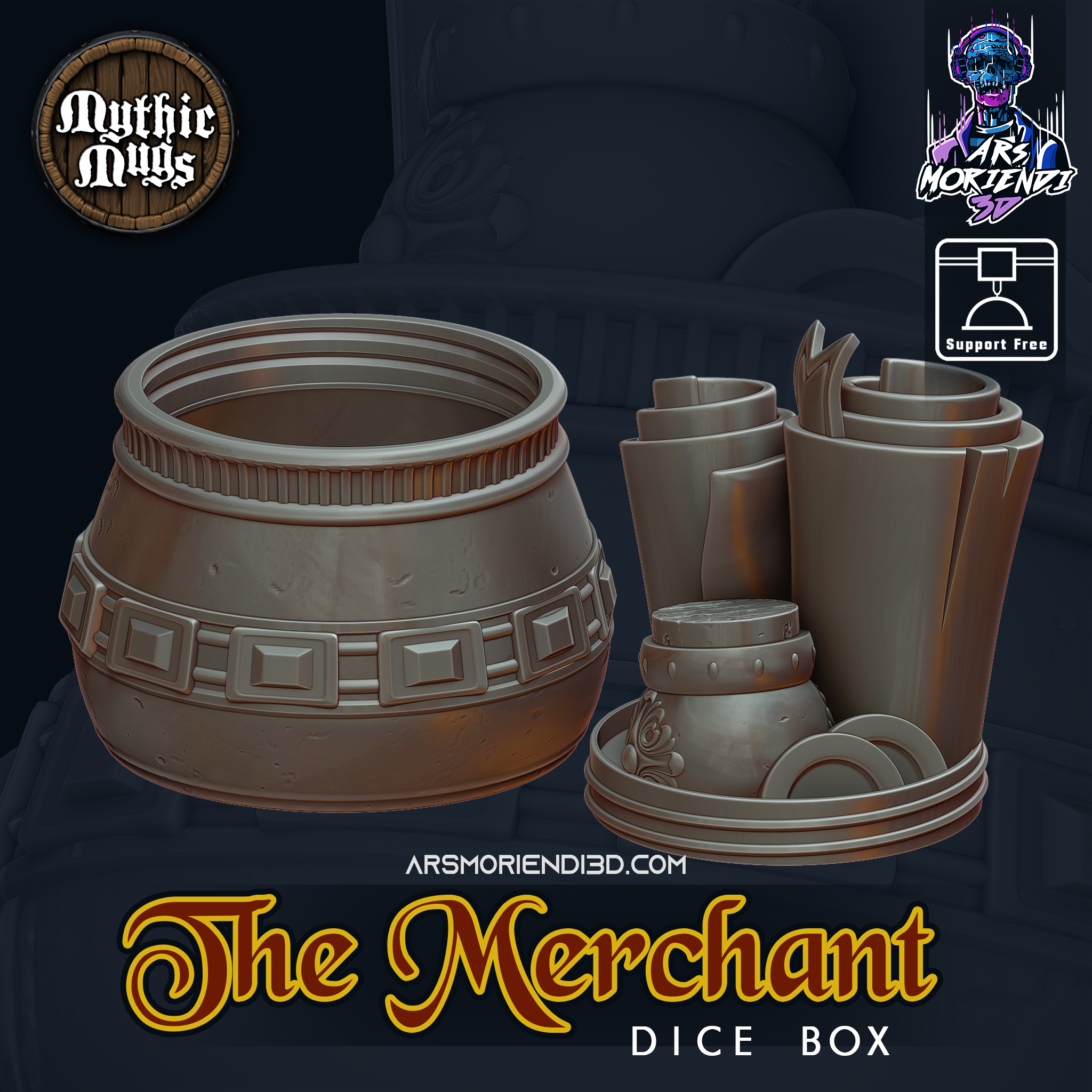 Merchant Dice Box - Mythic Mugs