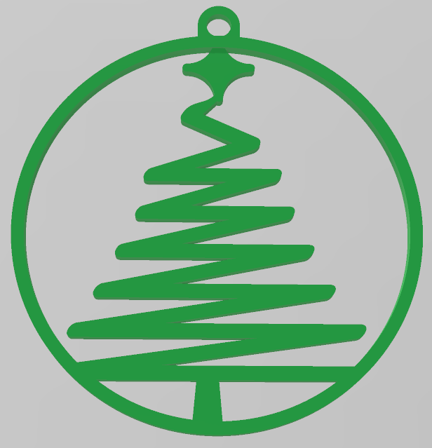 EASY TO PRINT, TREE v2, CHRISTMAS TREE, ORNAMENT