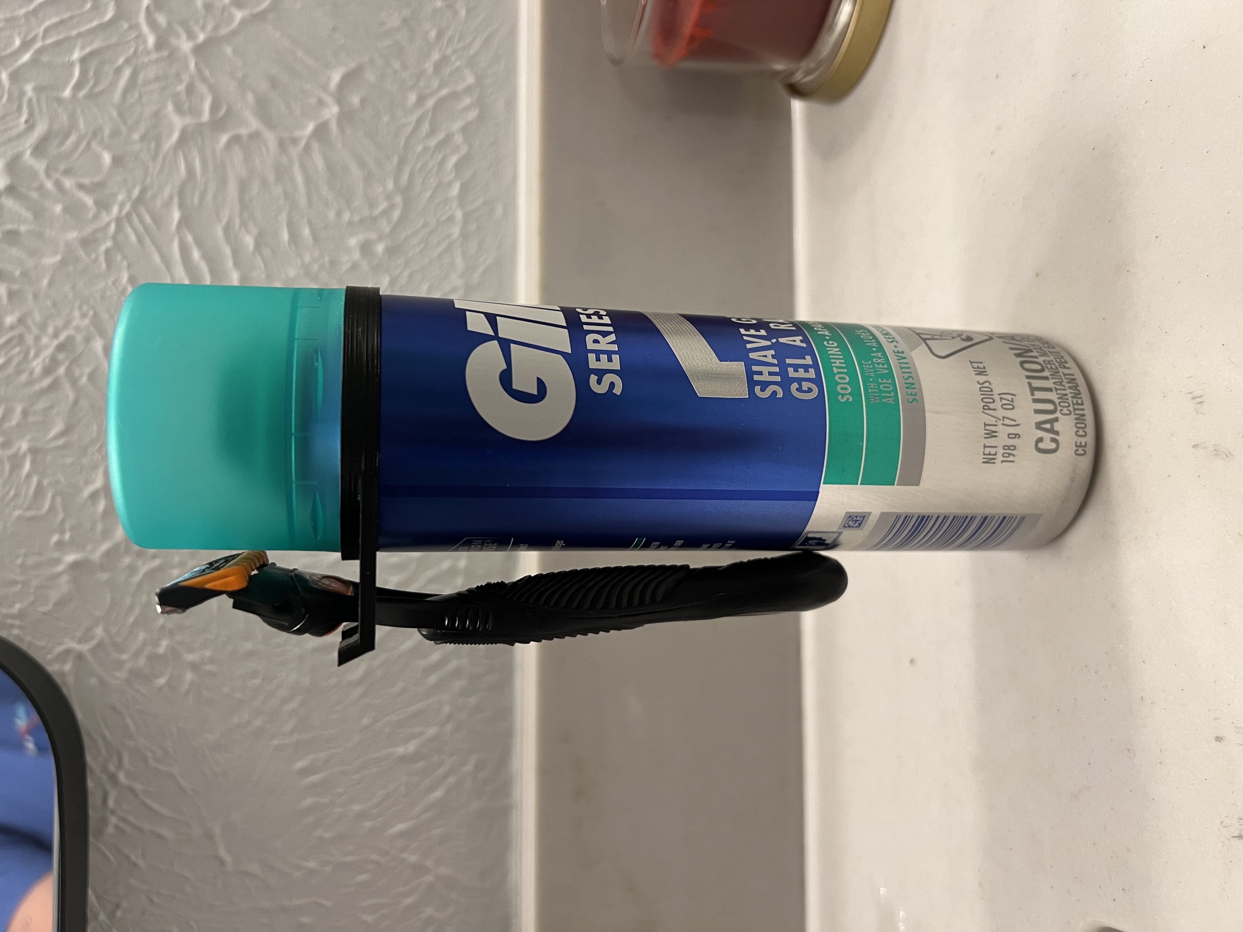 Razor Holder for Shaving Cream Can (Snap-on)