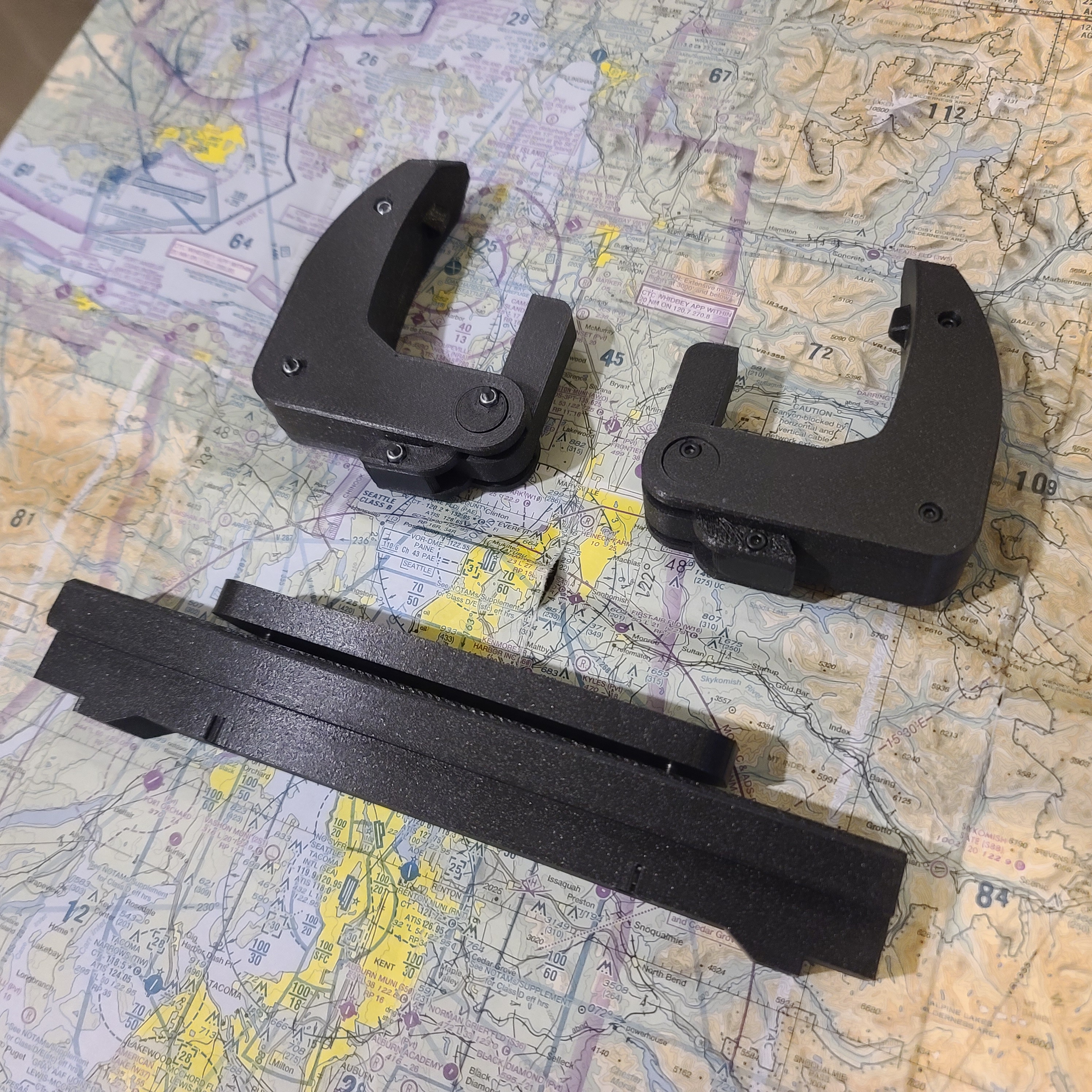 Quick Release Clamp for Logitech G Yoke + Volair Sim Chasis