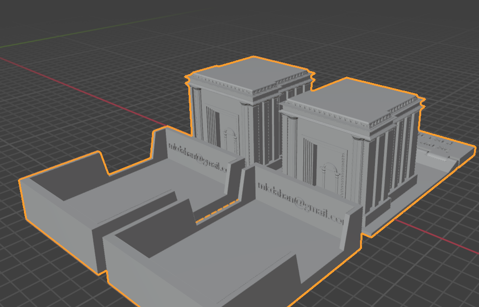 Chabad Tefillin House - New Temple Model - בית תפילין חבד - מודל בית המקדש החדש