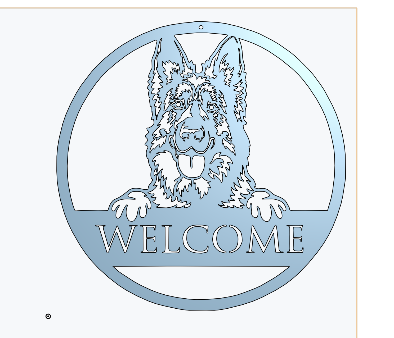 German Shepard sign