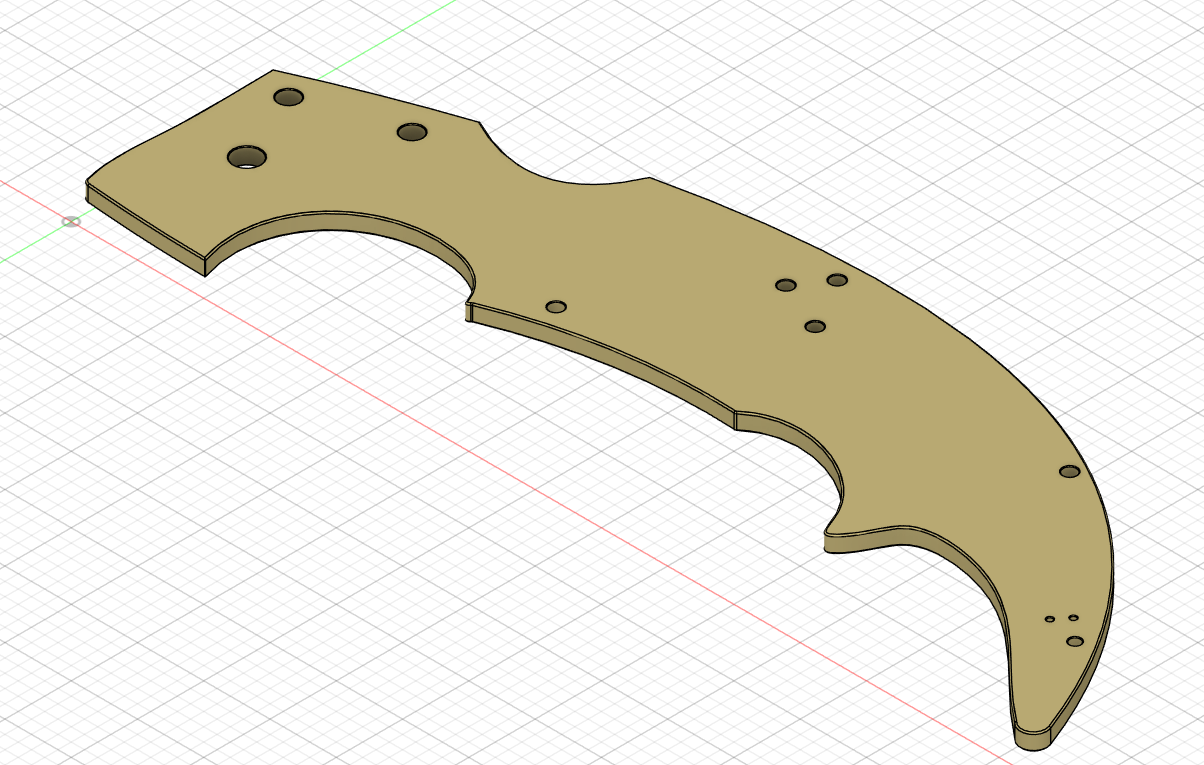 Replica Handle for Cold Steel Espada Large