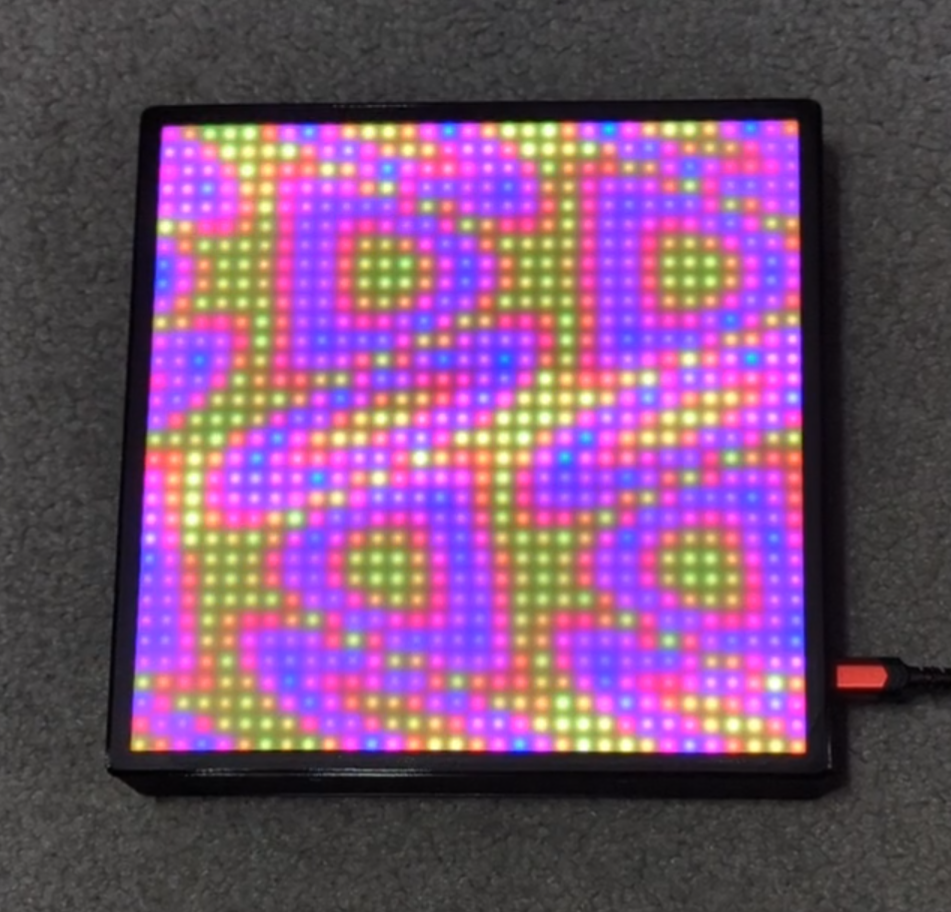 HUB75 32x32 LED Matrix Enclosure for MatrixPortal S3