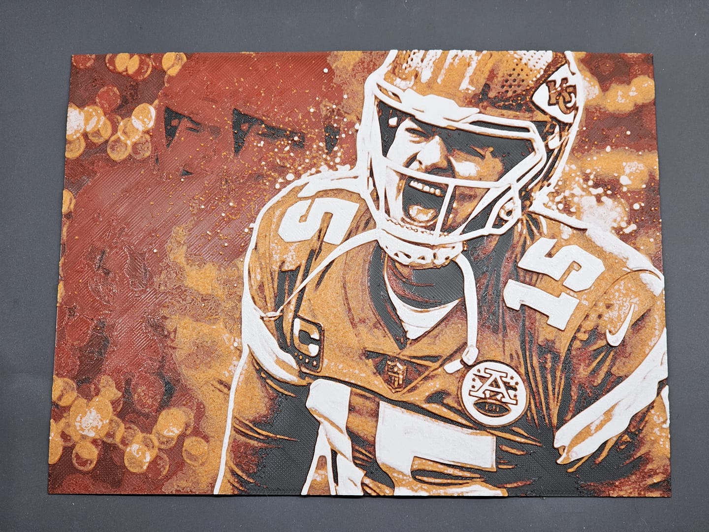 Hueforge - Kansas City Chiefs - Patrick Mahomes Portrait