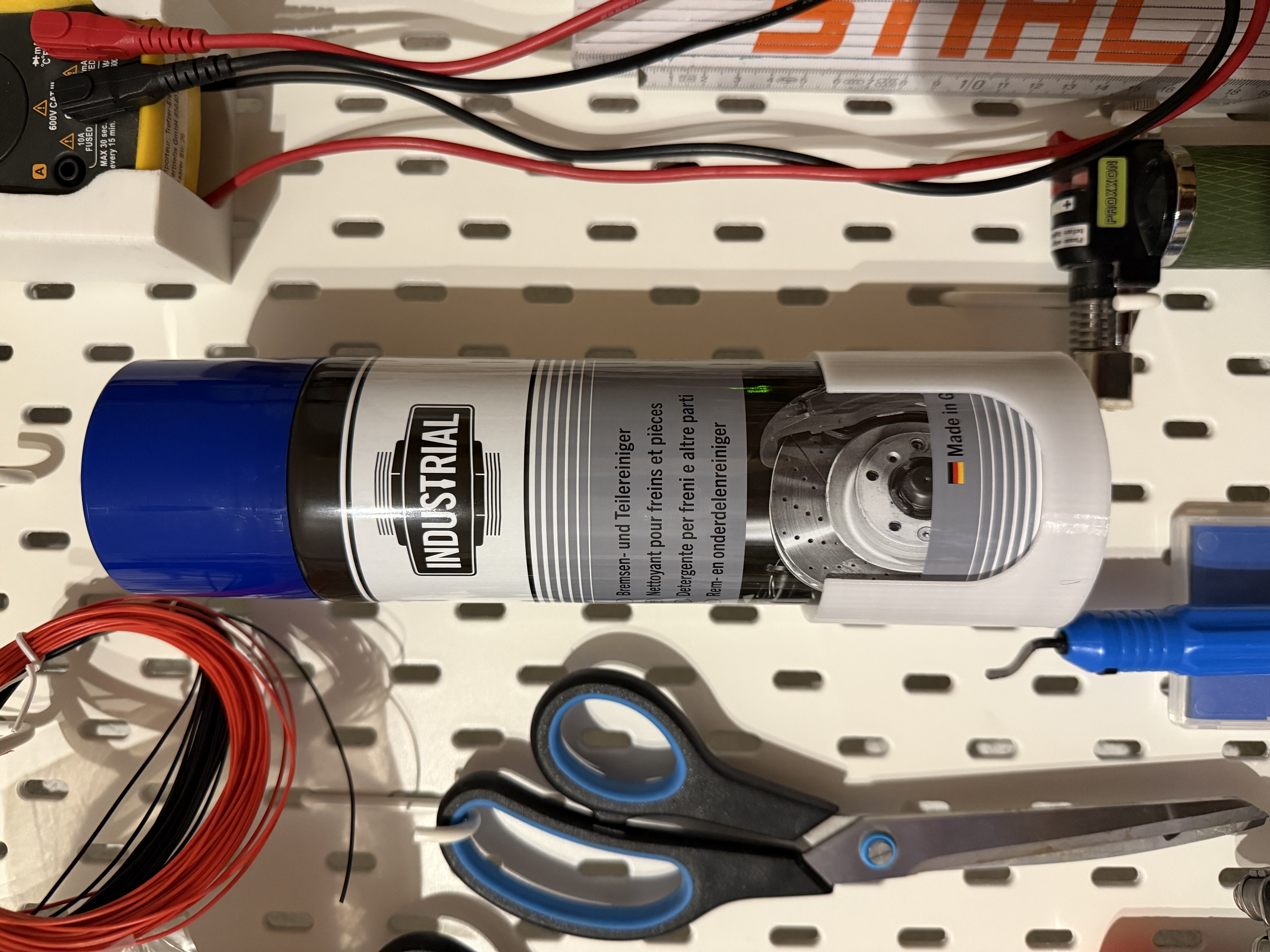 Spraydosen Halterung 65 und 68mm - Skadis Version Added