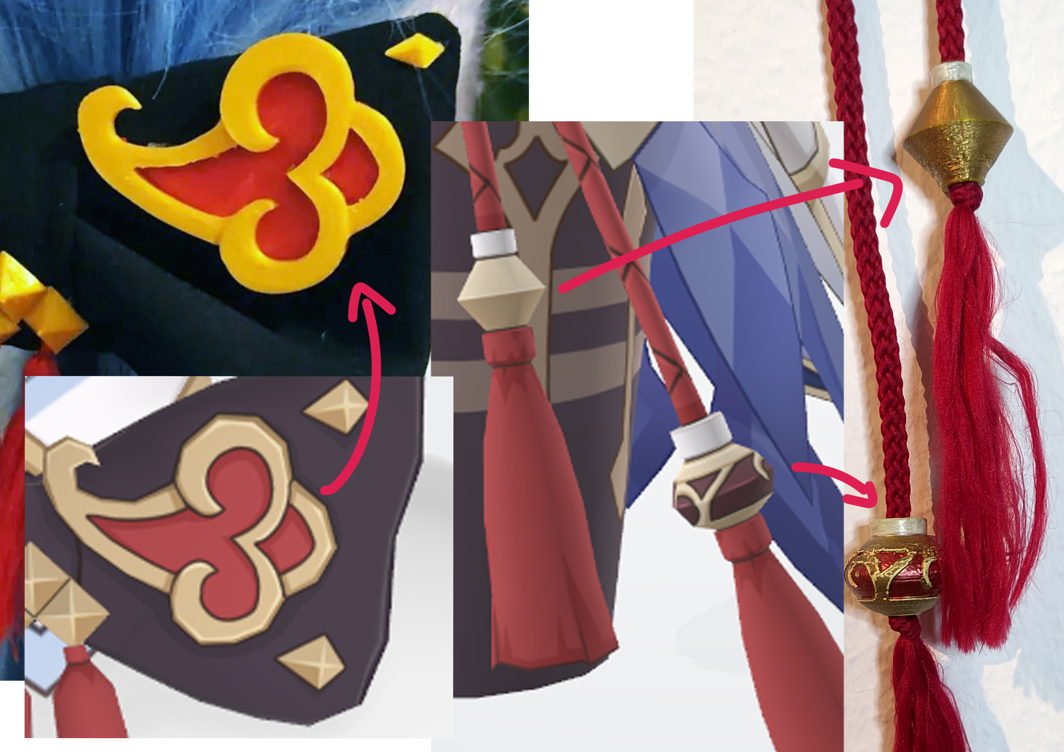 Ganyu vision beads and backbow cloud