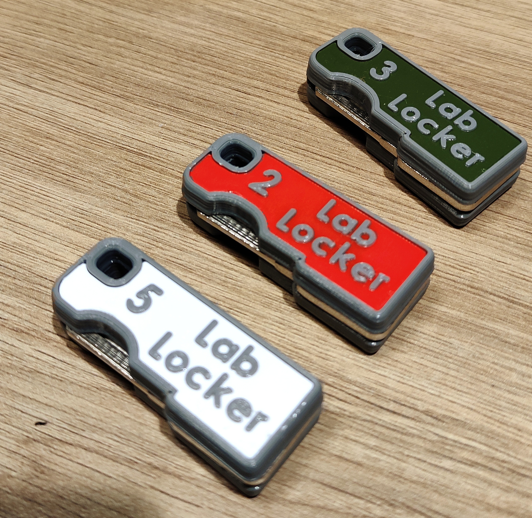 Foldable Garant ESD locker key holder with marking plate