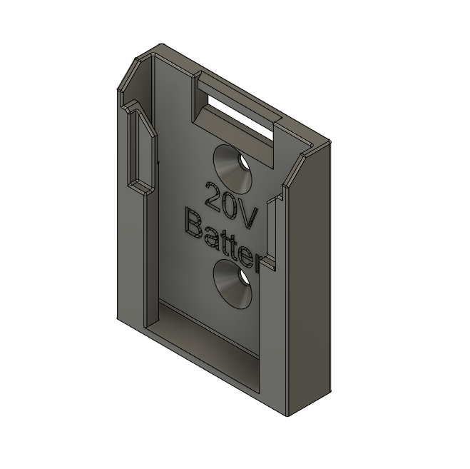 20V Wall Mount Battery Holder for DeWalt Batteries