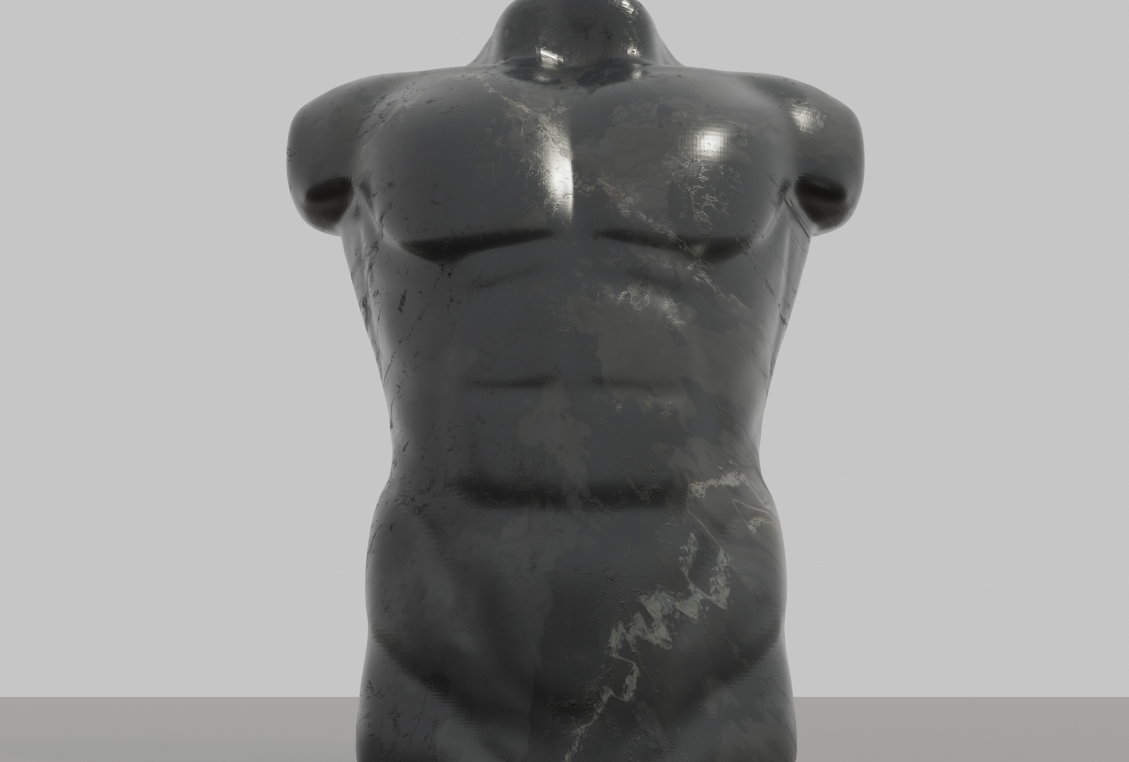 Sculpture de torse d'homme
