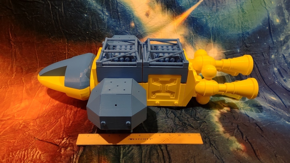 Planetary Explorer Modules RhoLaBoP Spaceship (Rhombicuboctahedron Large Bird of Prey)