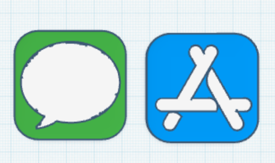 Apple messages And App Store icon