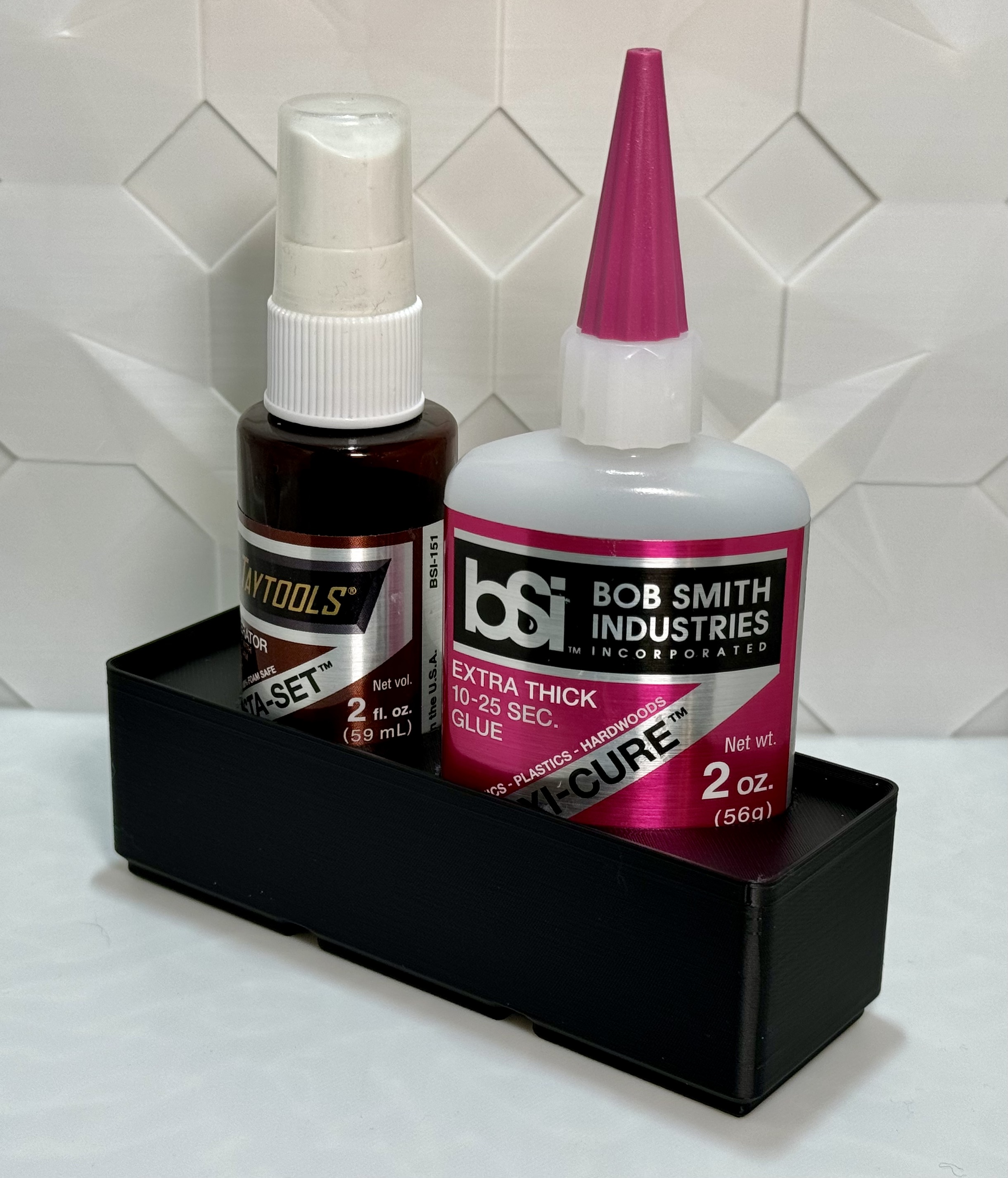 Bob Smith Industries 2oz CA Glue & Accellerator Gridfinity Holder