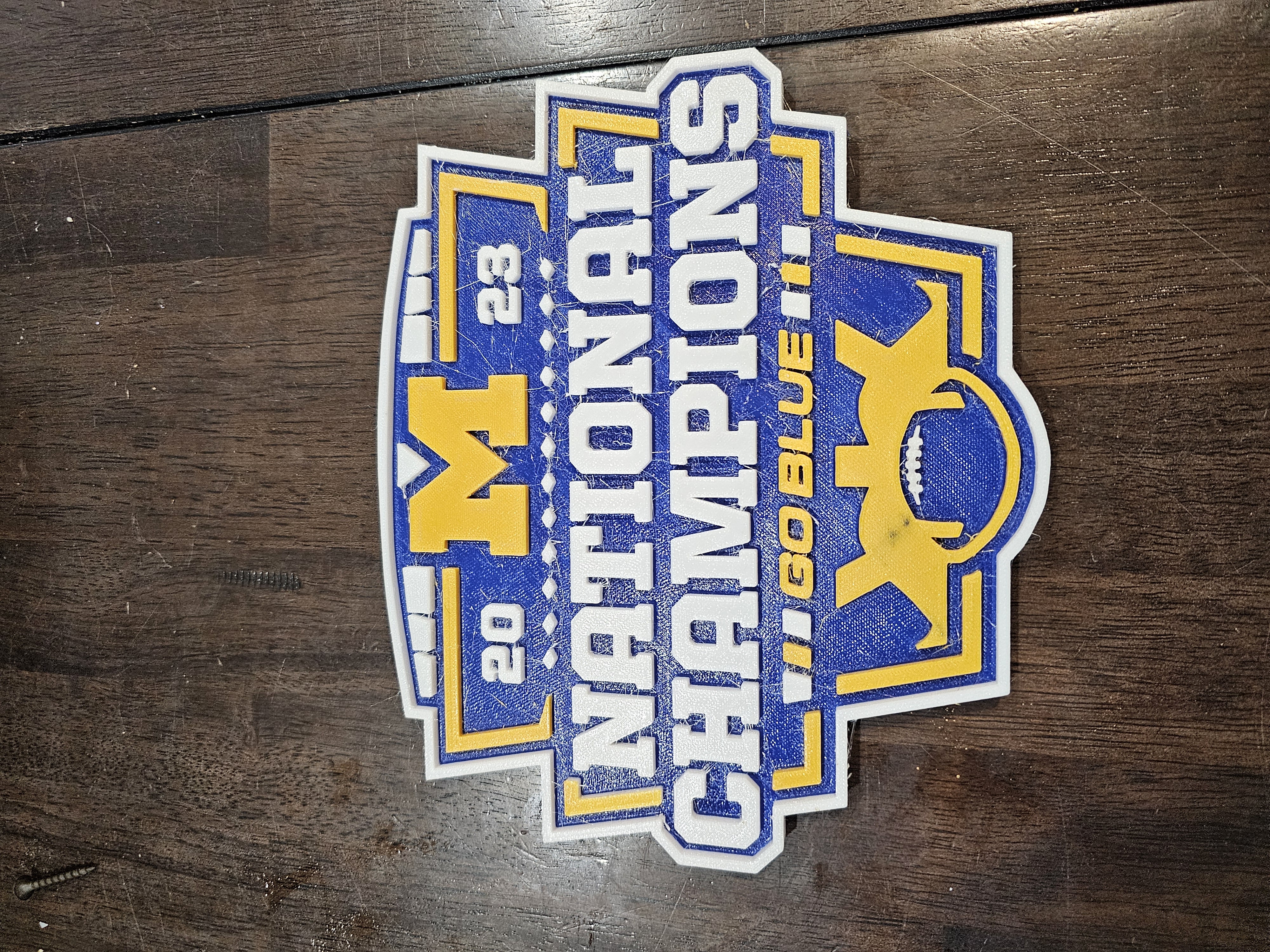 Michigan National Champions Plaque