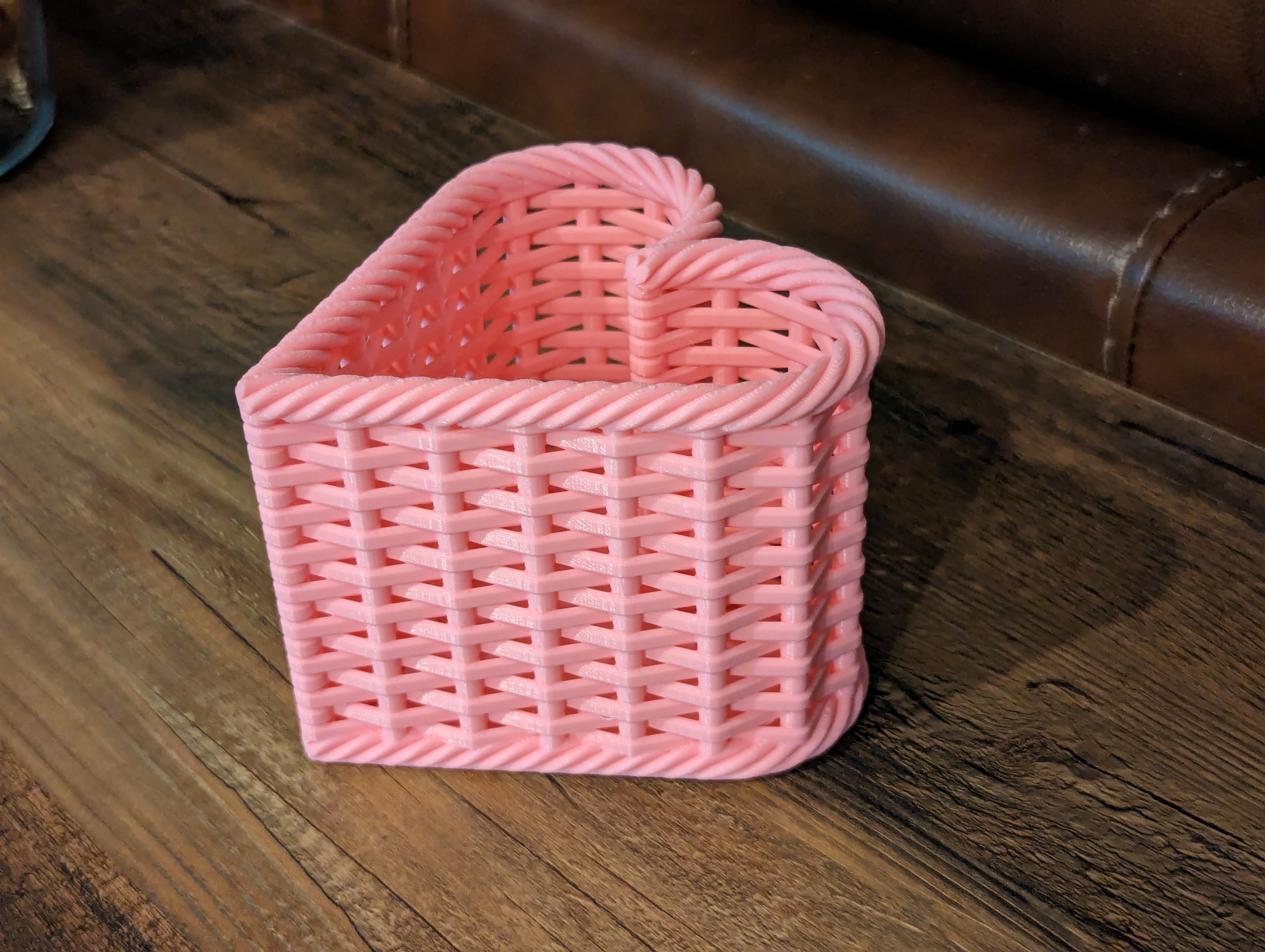 Woven Heart Container | Tall