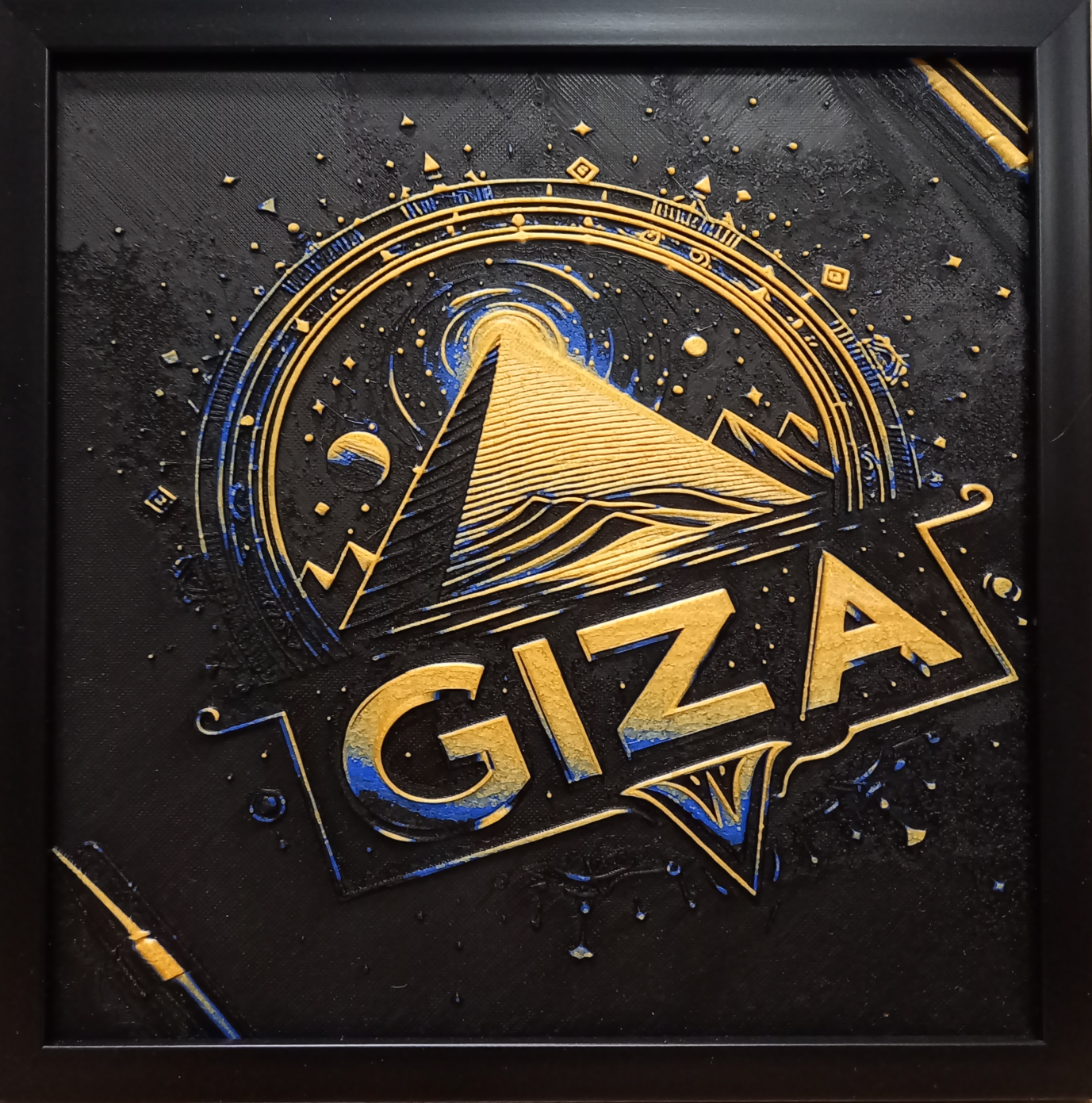 Pyramids in Giza - filament painting
