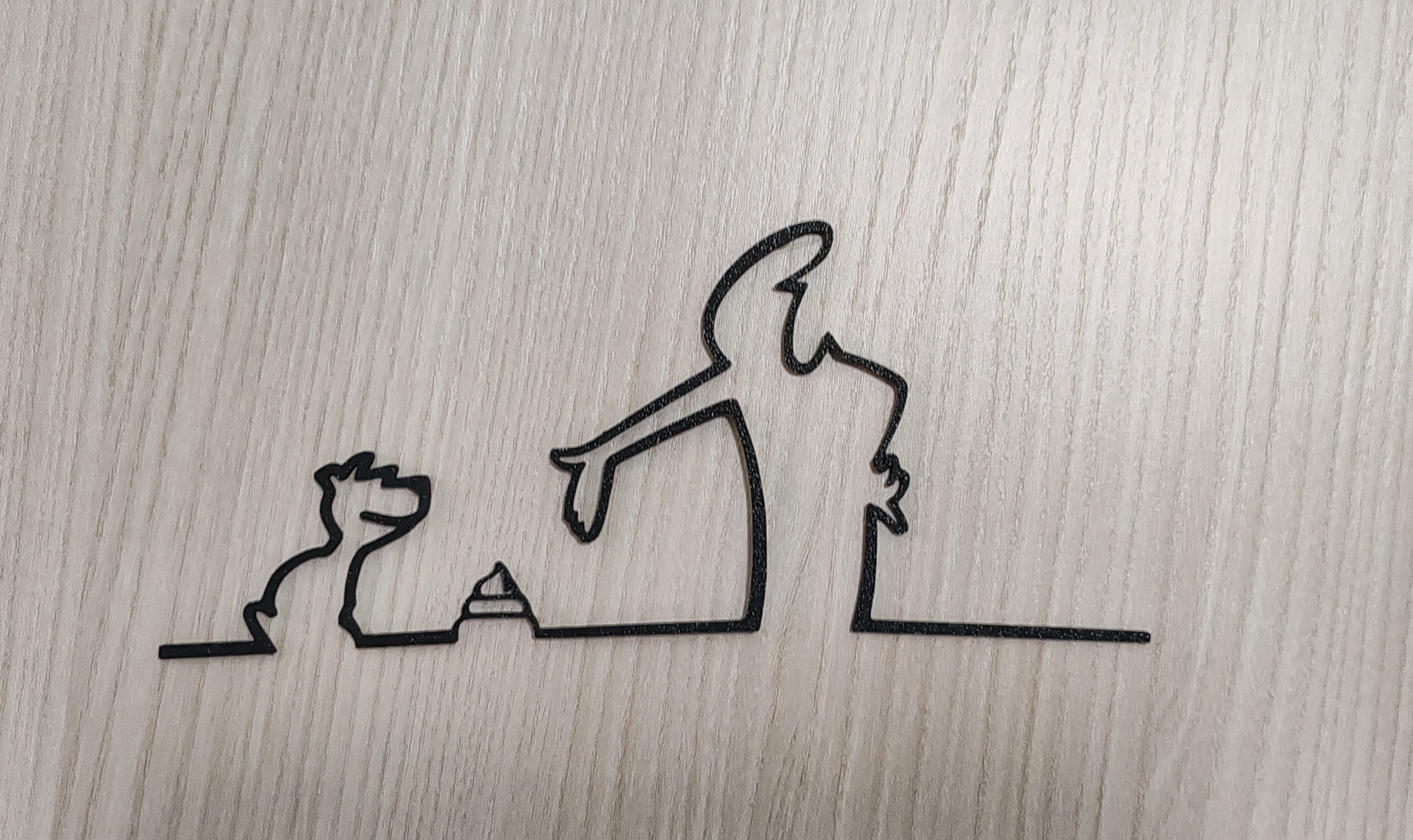 La linea - bad dog! - 2d wall art