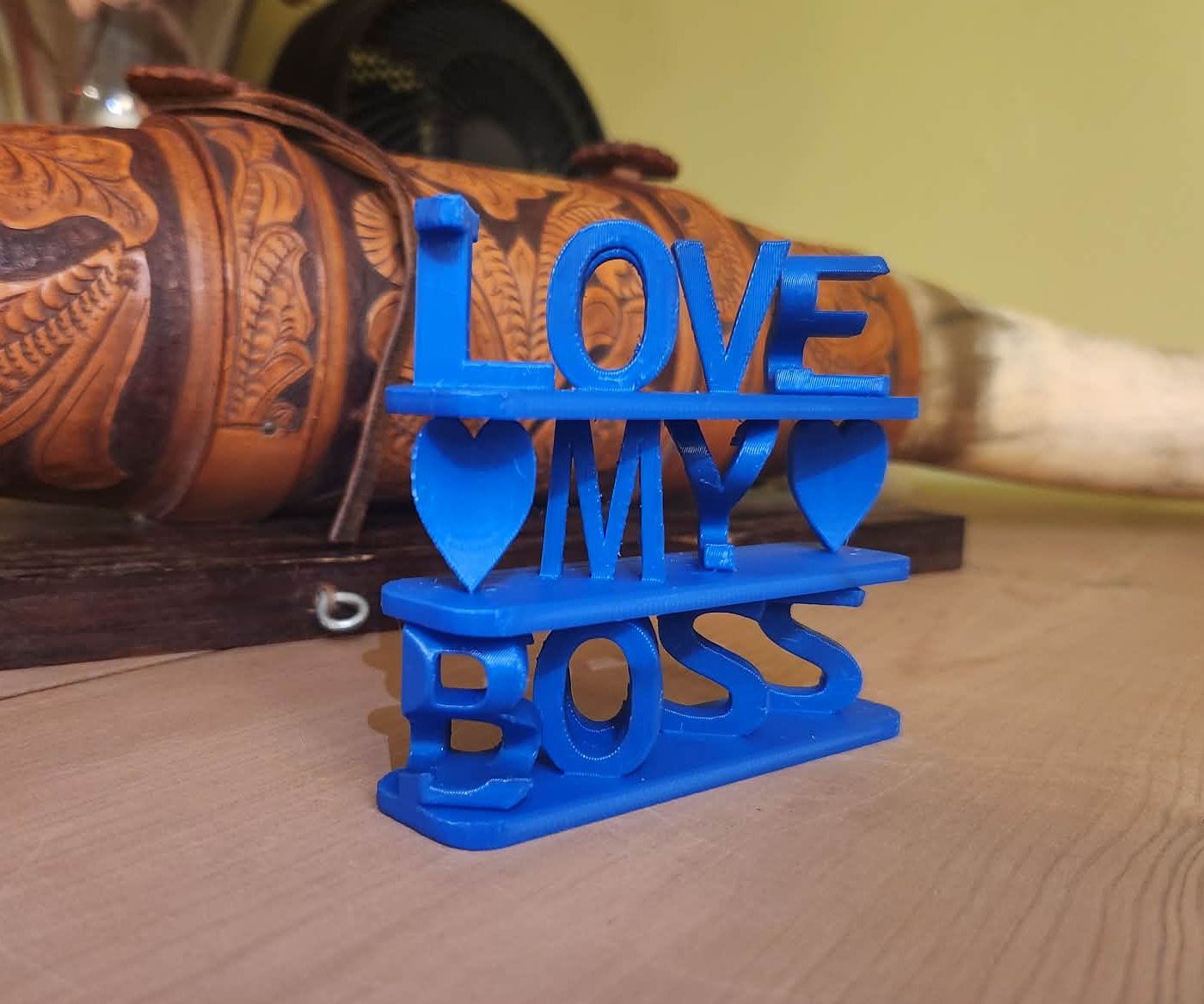 Ultimate Office Ambigram: Love My Boss
