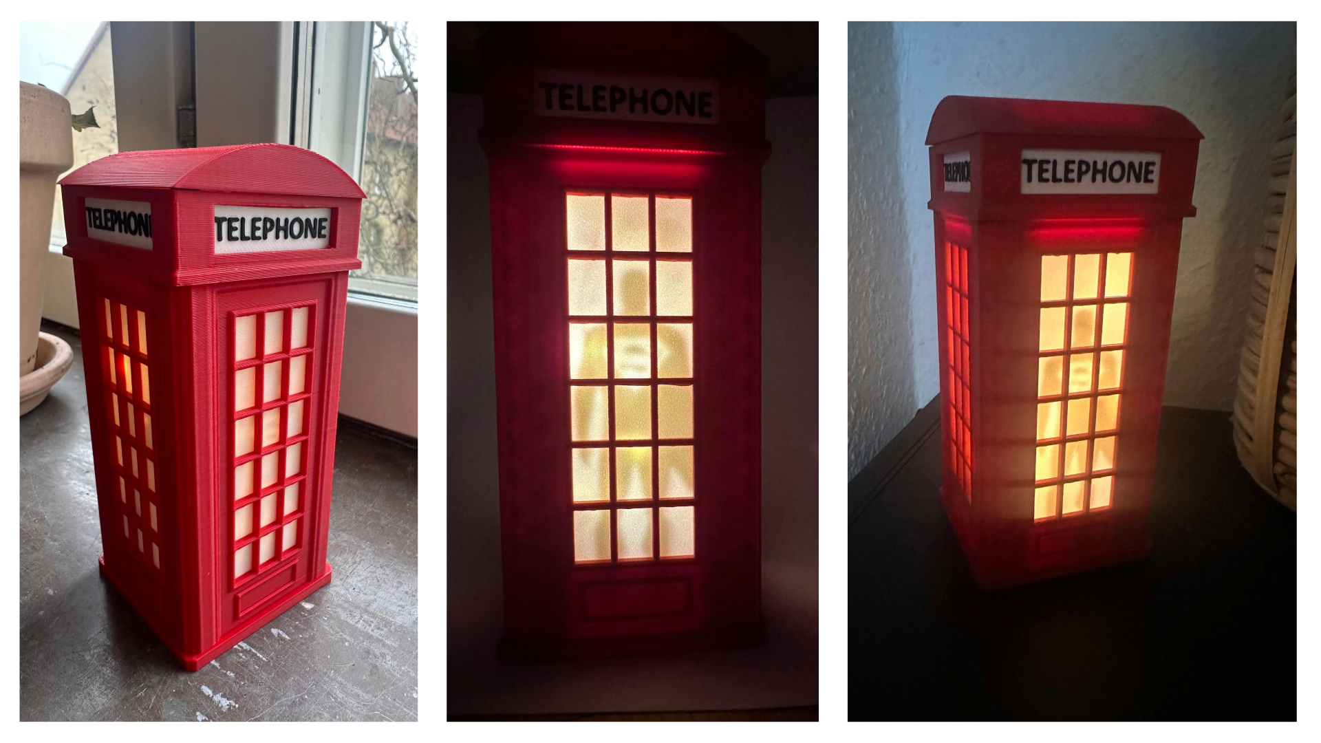 Telephone booth light box (ft. Superman)