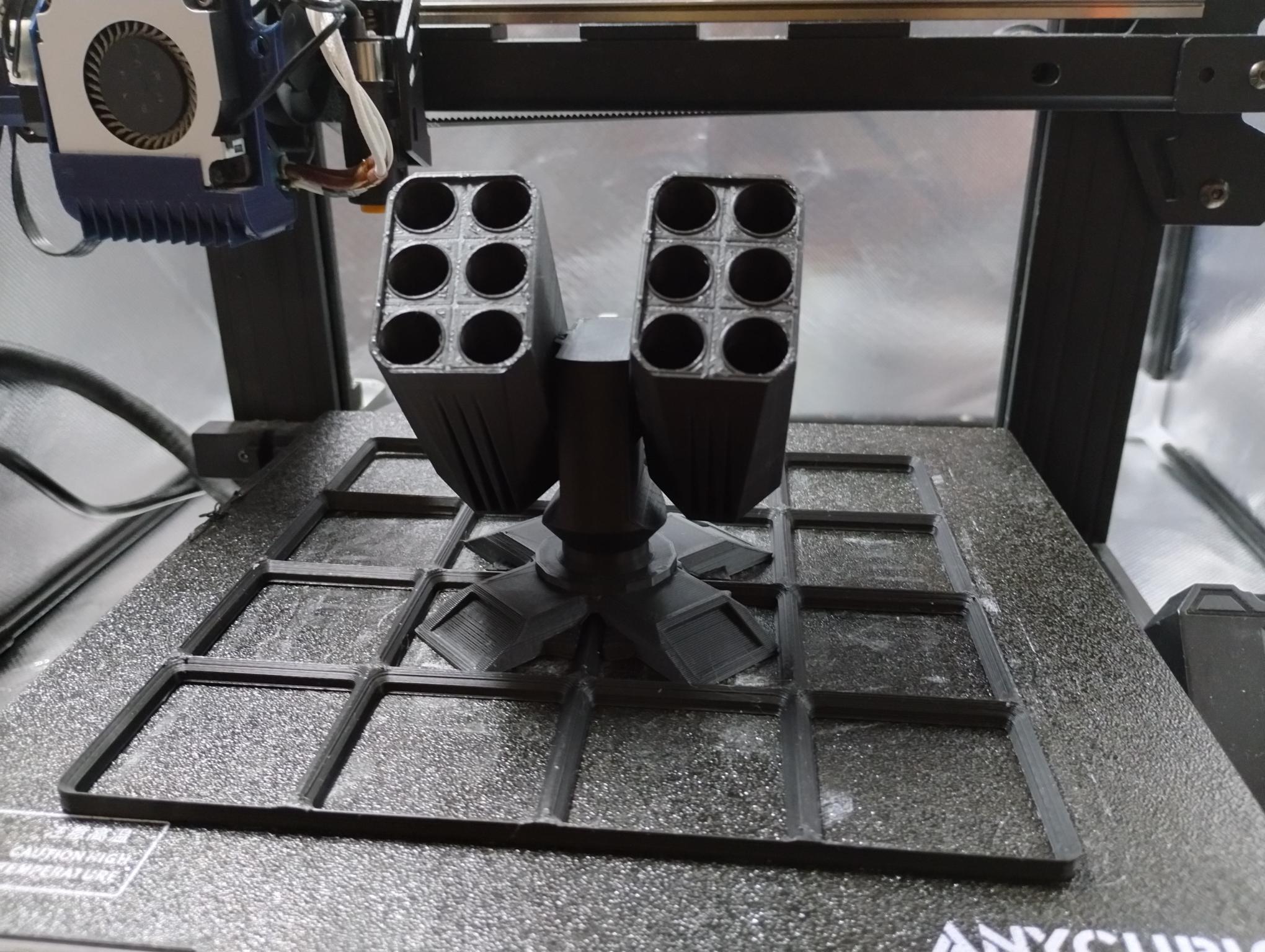 Missile Turret Pen Holder (UPDATED) - Gridfinity Compatible