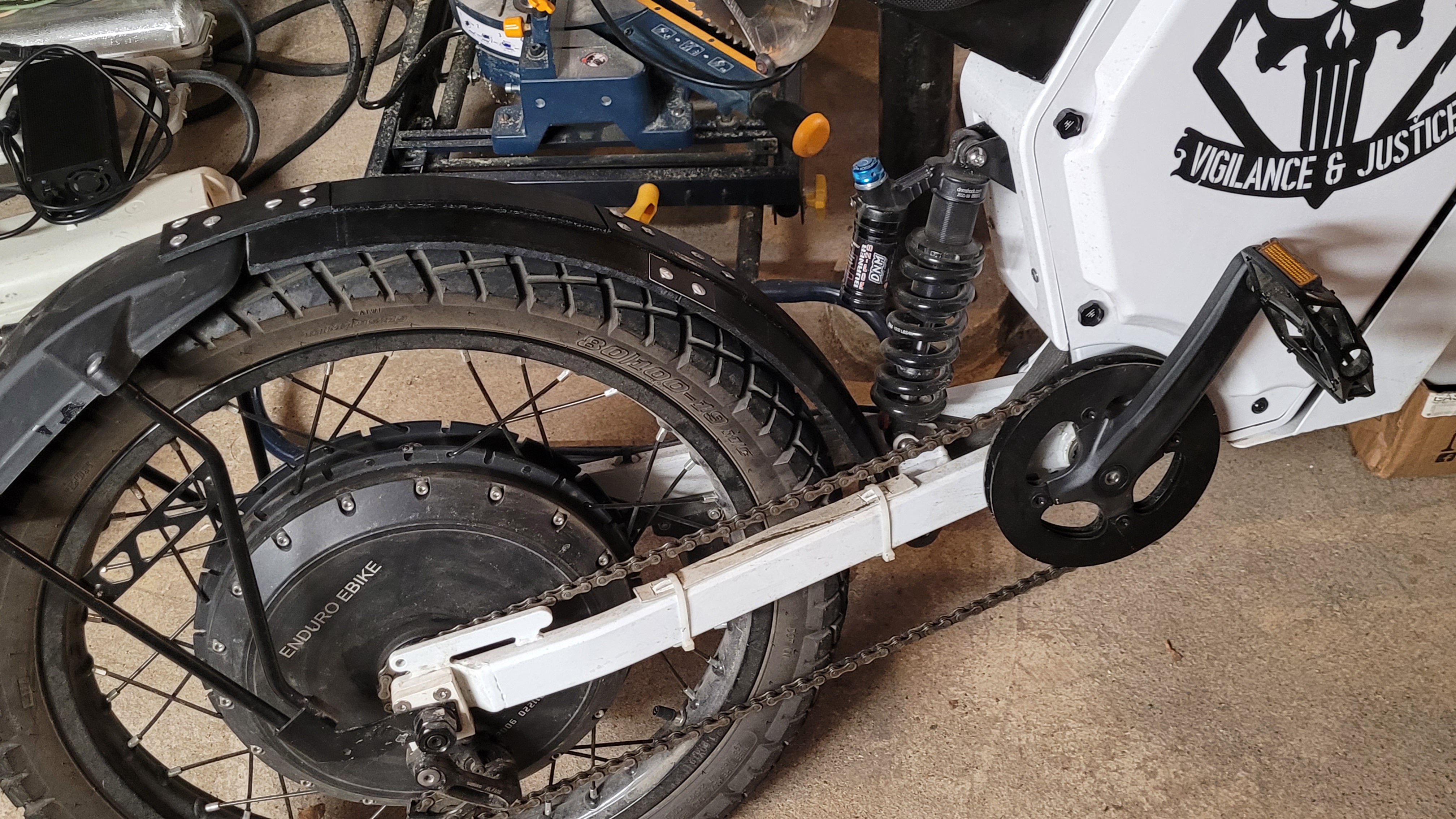 Garde-boue de vélo électrique enduro