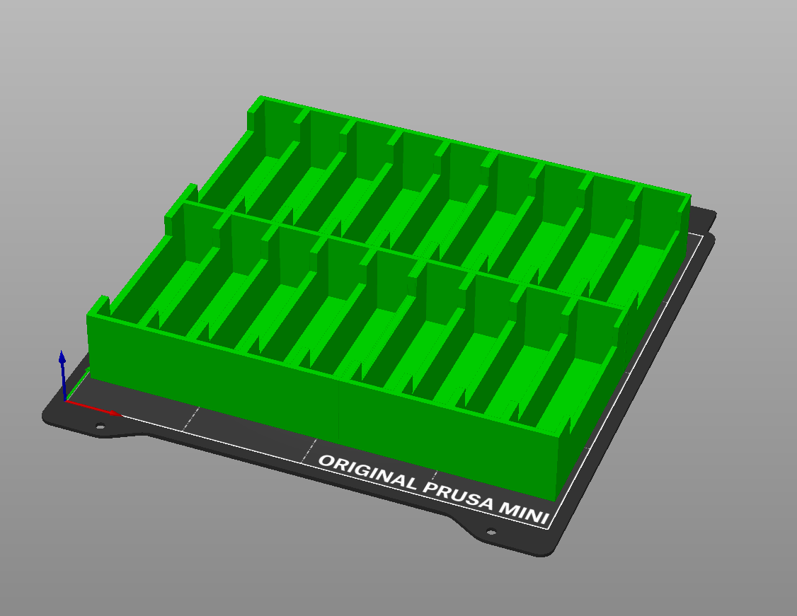 18x 2.5" HDD/SSD Storage (15mm drives) - Thingverse Remix