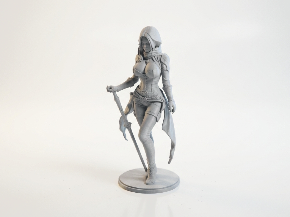 Sword Woman Warrior Figurine Miscellaneous 3D Printable