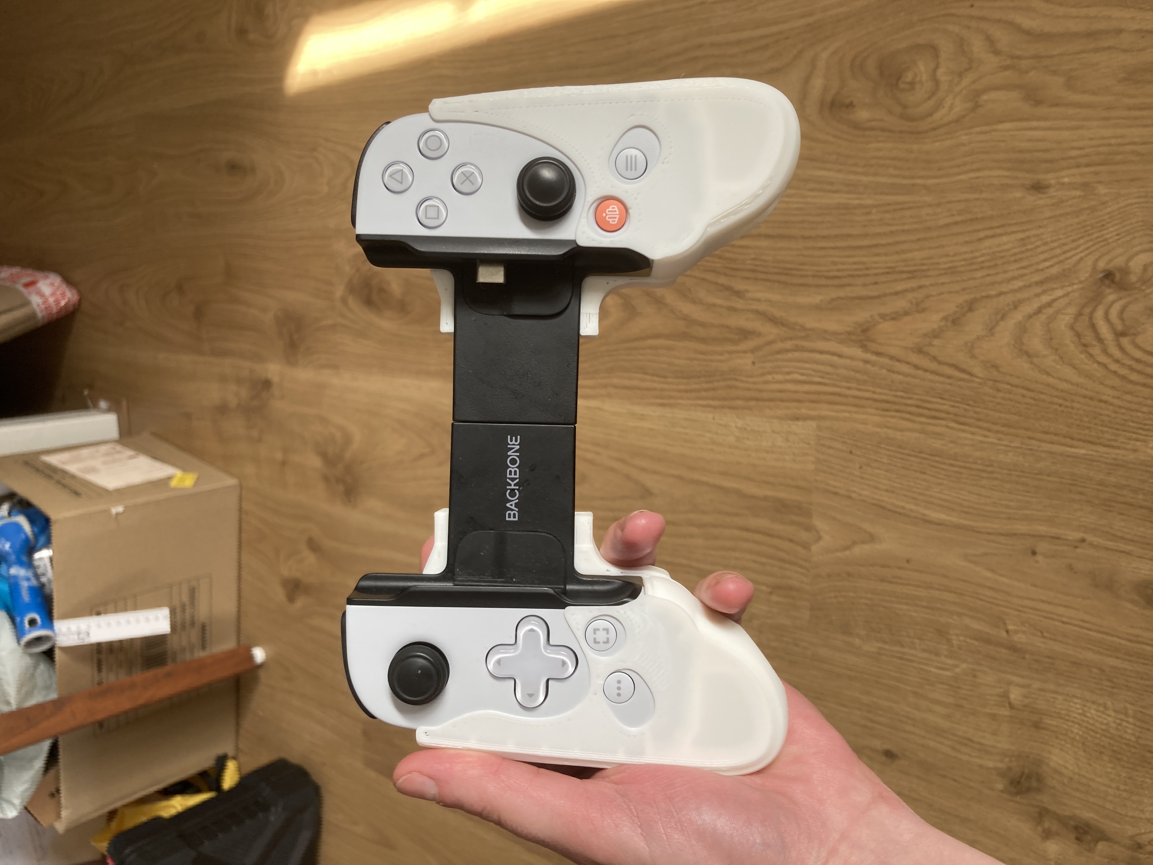 Playstation / PS backbone for phones - ergonomic grip extension