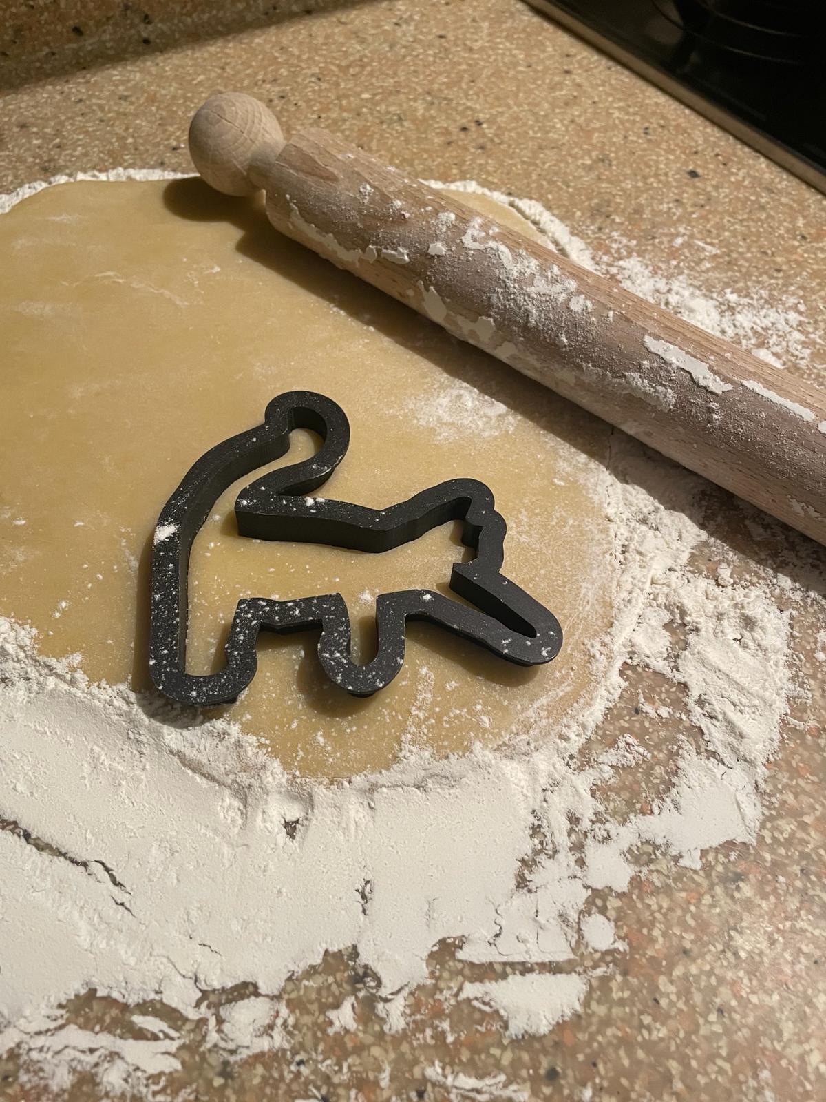 Stampino per biscotti a forma di gatto