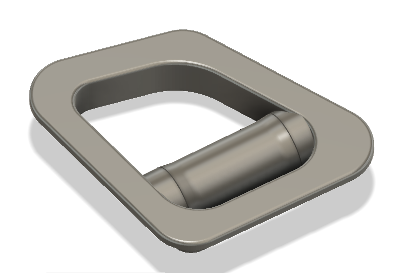 Seat Belt Guide for Sim Rig Sparco seats remix with repositioned roller.