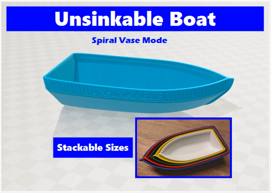 Unsinkable Boat - Spiral Vase Mode