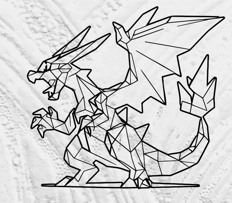 Geometric Low Poly Charizard
