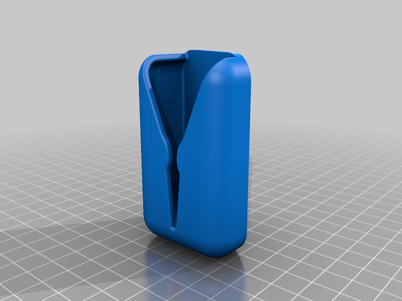 20° Angled Kitchen Towel Holder V2 (using 3M Command Strips) with STEP file