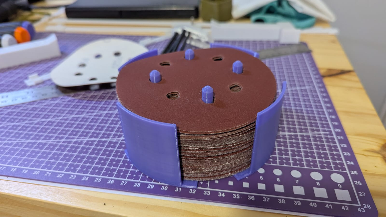 Stackable Orbit Sanding Paper Holder 125mm (5") - Taller Version