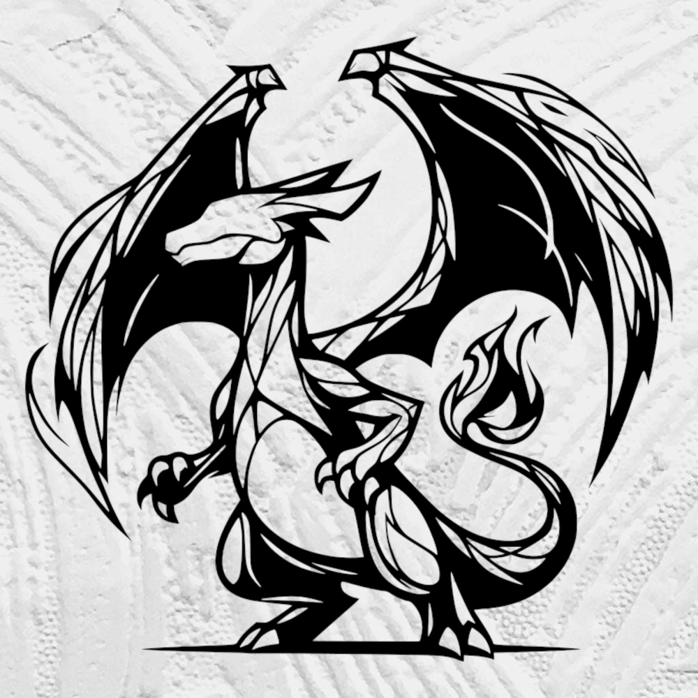 Flowing Line Art charizard