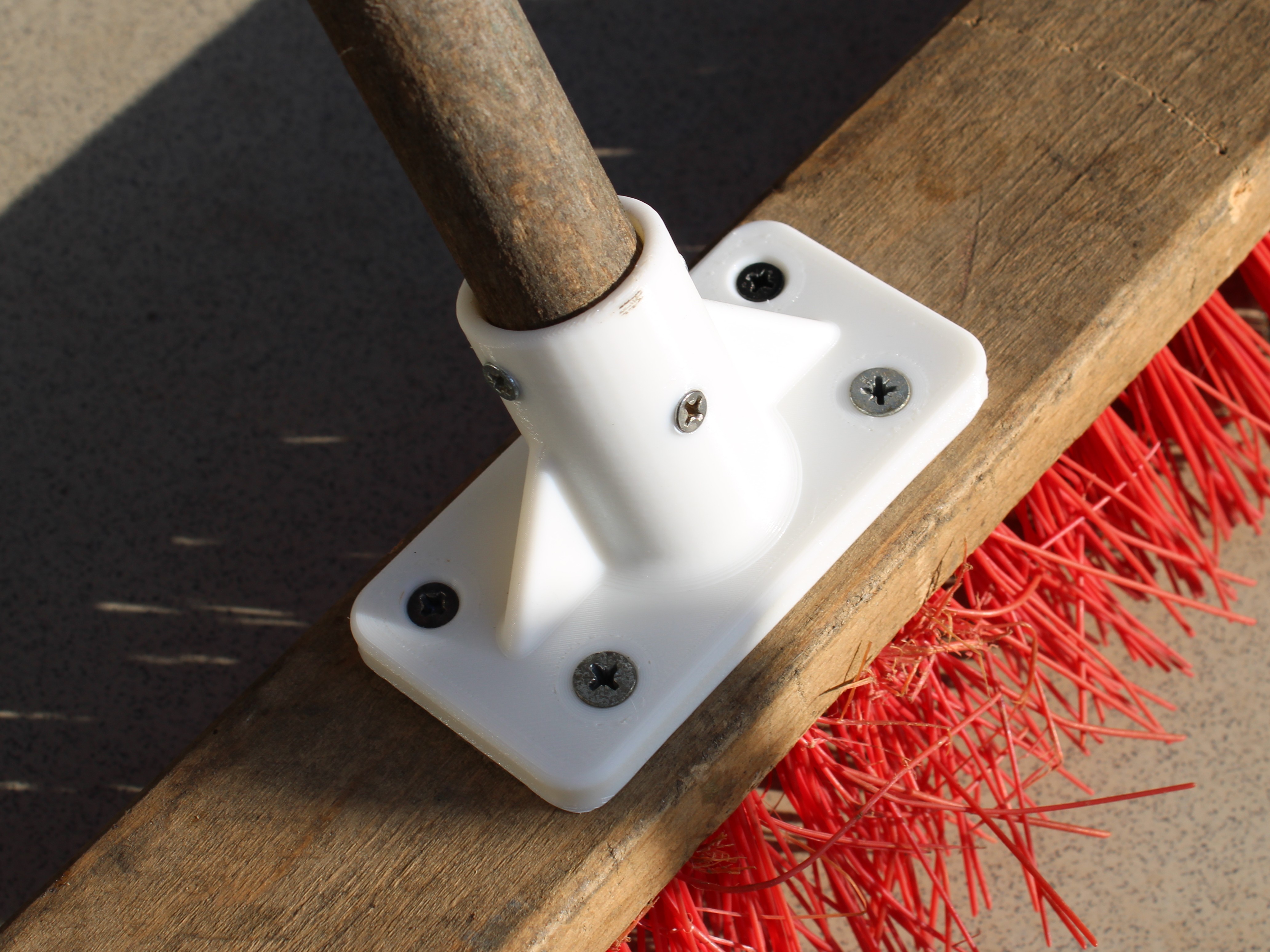 Broom Handle Bracket / Broomstick Mount (4 sizes)