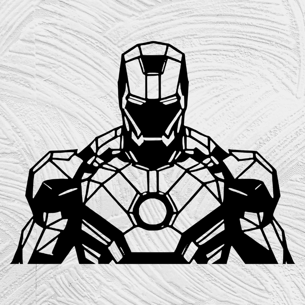 ironman bust low poly Art