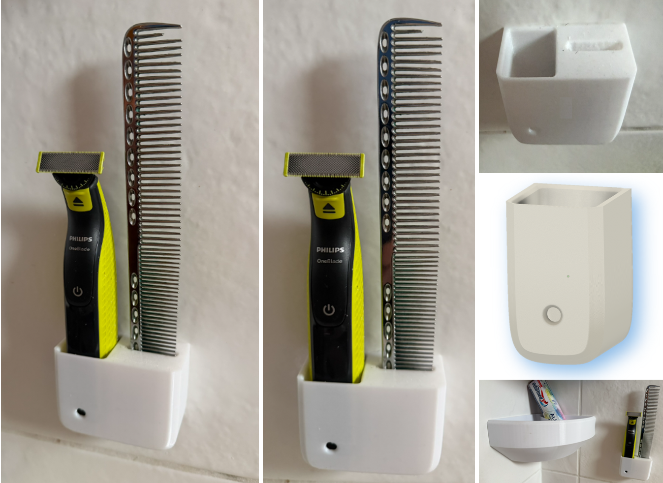 Wall Bracket/Wandhalter for razor/Rasierer PHILIPS OneBlade 360 Face & Body