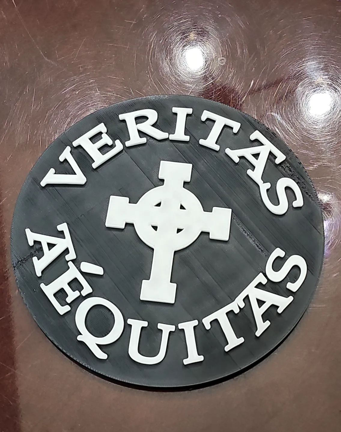 Boondock Saints Veritas Aequitas Wall Sign Plaque
