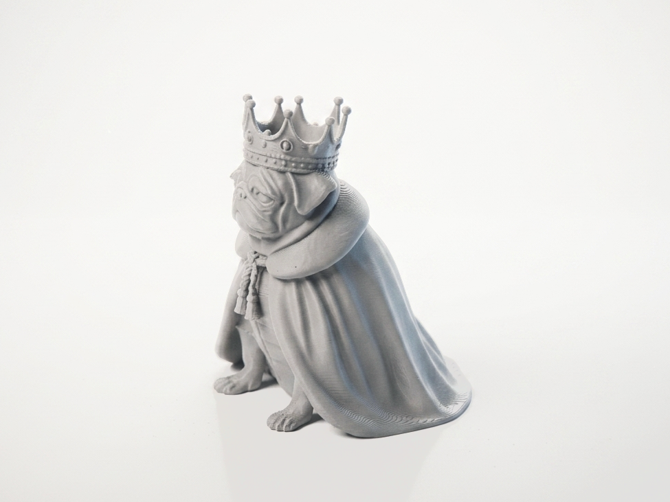 Dog King Figurine Animal Collectible 3D Printable