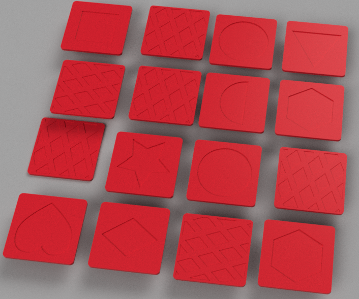 Match the shape memory game