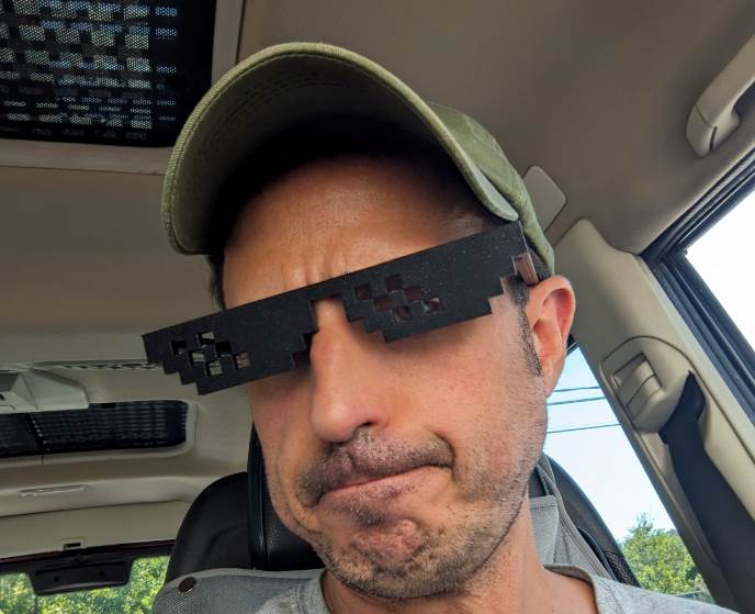 Thug Life Folding Glasses - Print in Place - FreeCAD