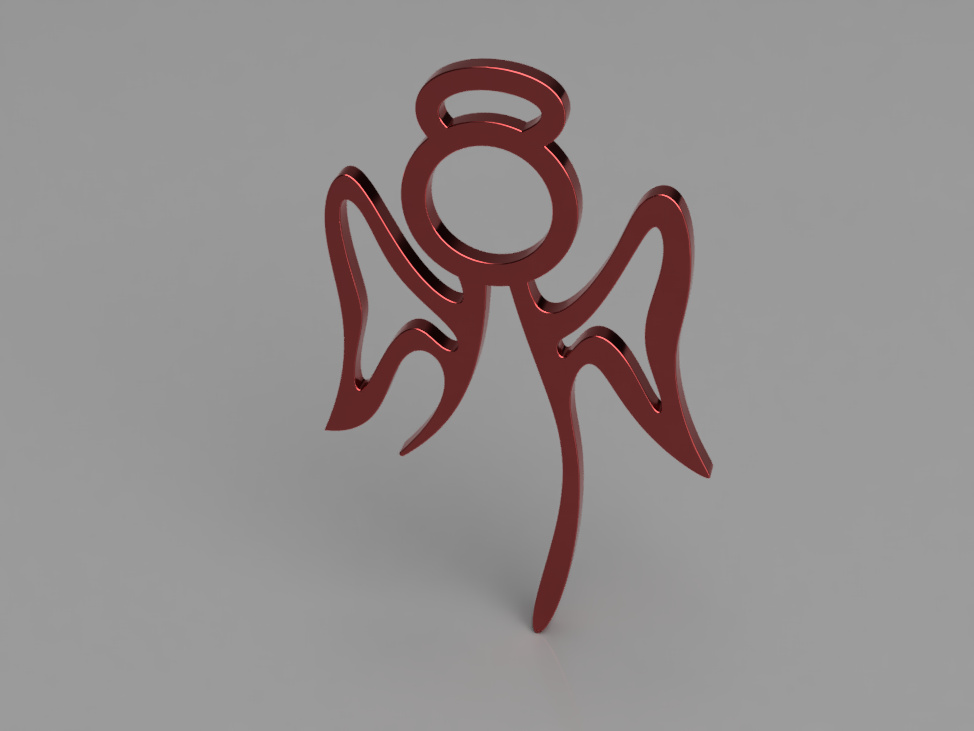 Angel Pendant – Free Jewelry STL for 3D Printing