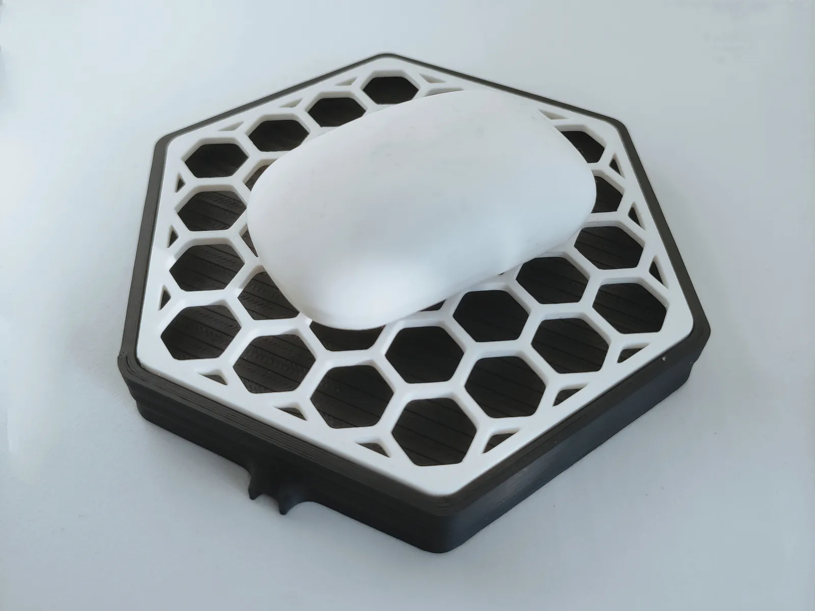 Self draining Soap and Sponge base with outlet