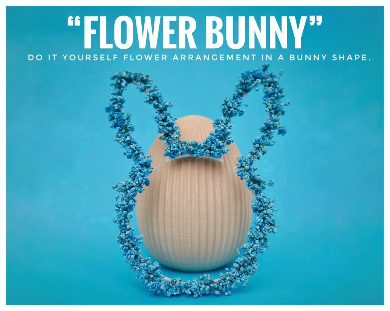 “Flower Bunny” Easter Decoration and Flower Arrangement