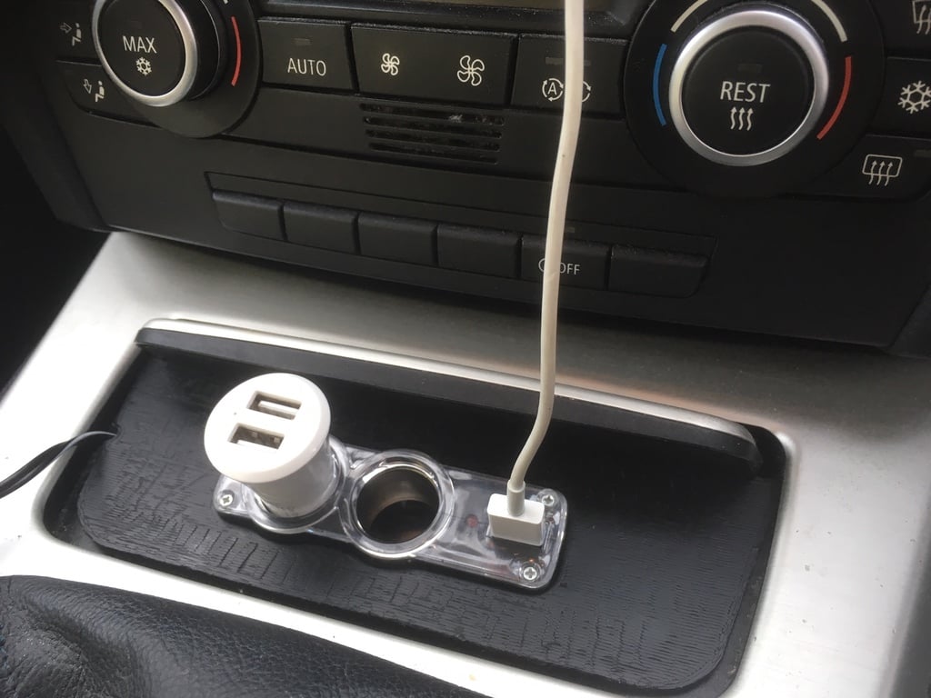 Console Ashtray cigarette adapter accessory plate for BMW e90/e91