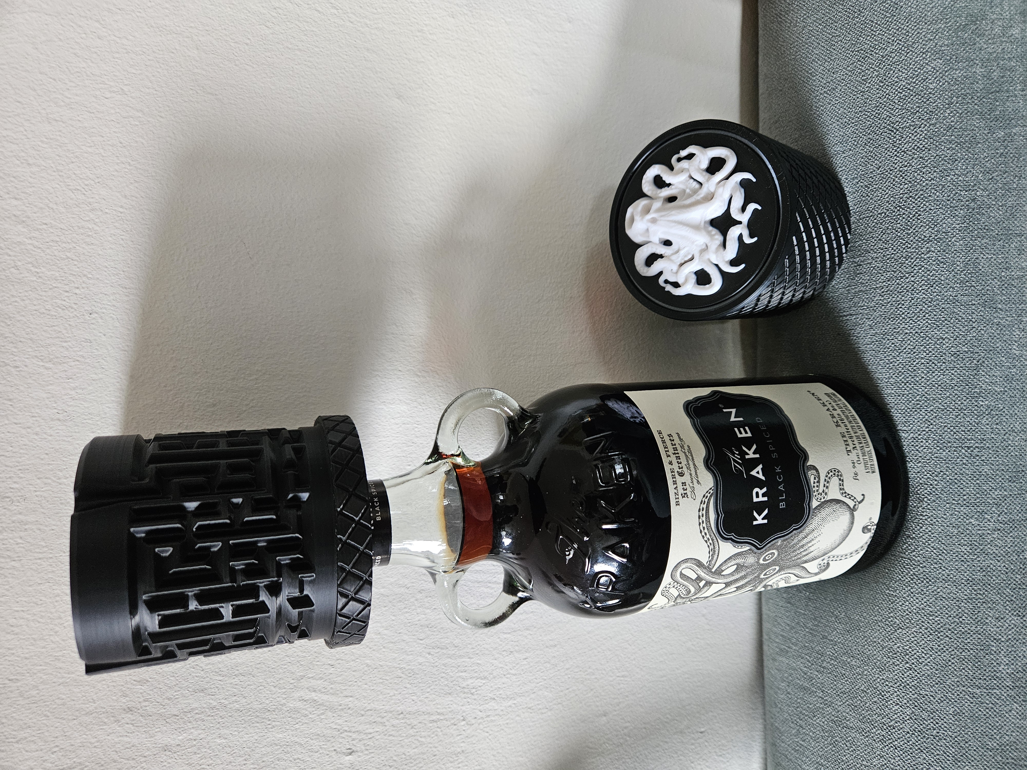 Kraken Rum Liquor bottle labyrinth puzzle