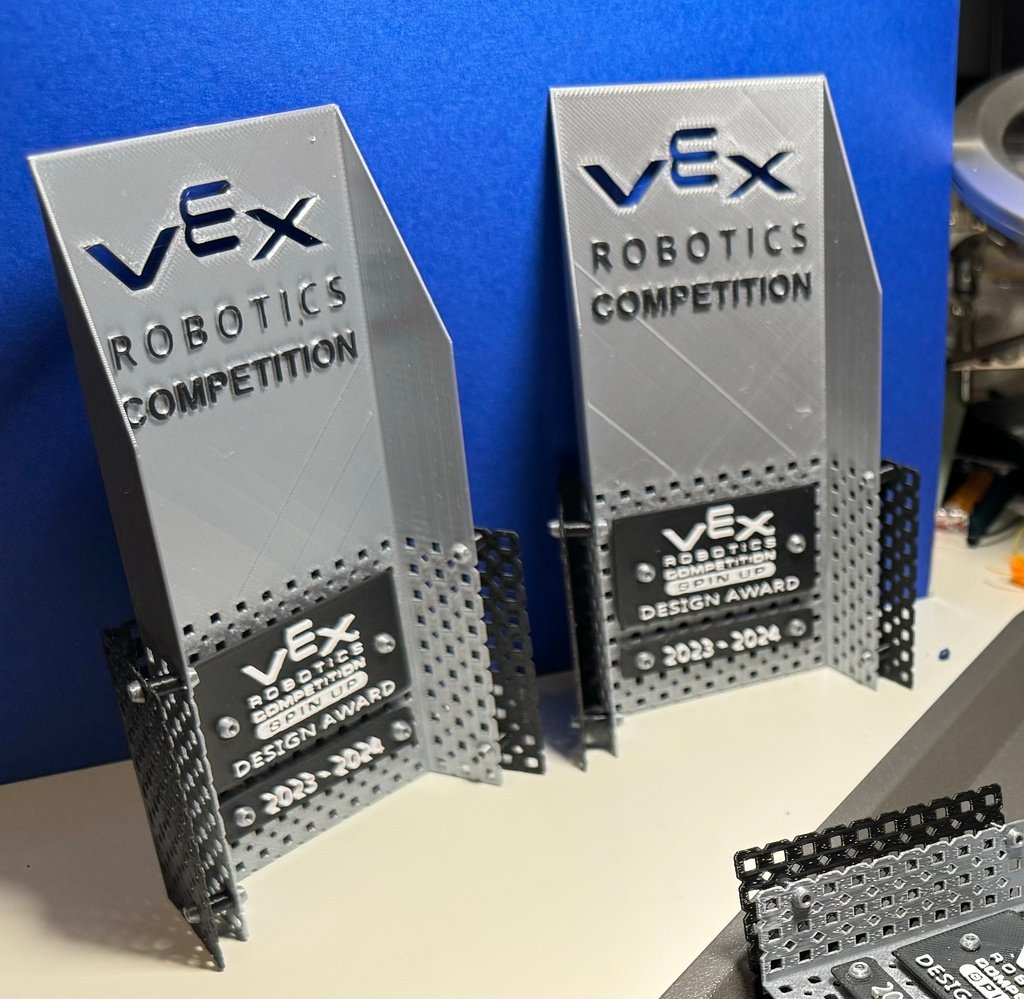 50% scale remix of VEX Robotics 12" Trophy by NWRobotics