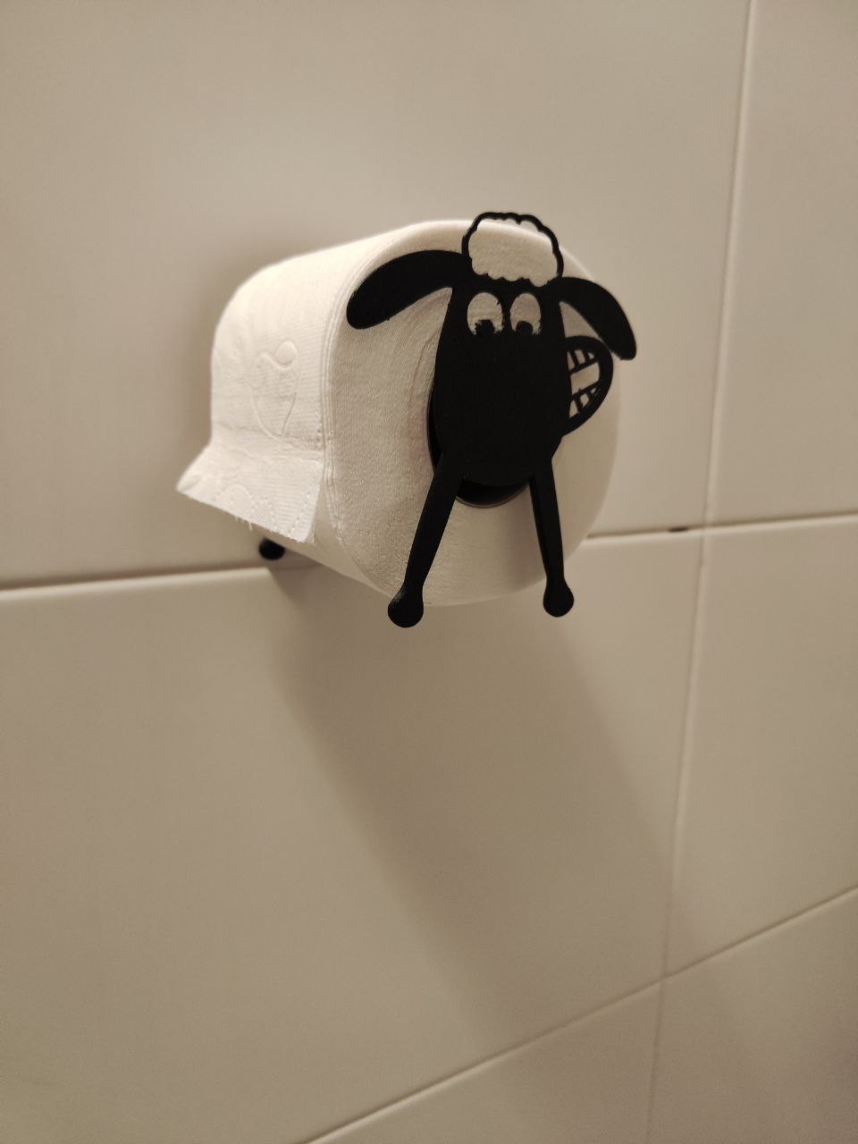 Shaun the Sheep Toilet Paper Holder -- Wall Mounted